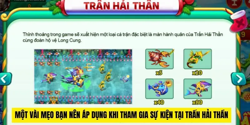 Một vài mẹo bạn nên áp dụng khi tham gia sự kiện tại trấn hải thần